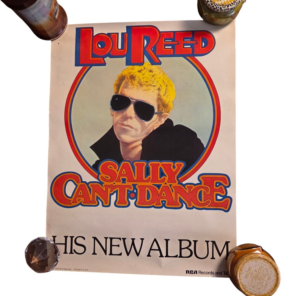 Lou Reed Sally Can't Dance Vintage 1974 Promo Album Poster 18x24 RCA Records